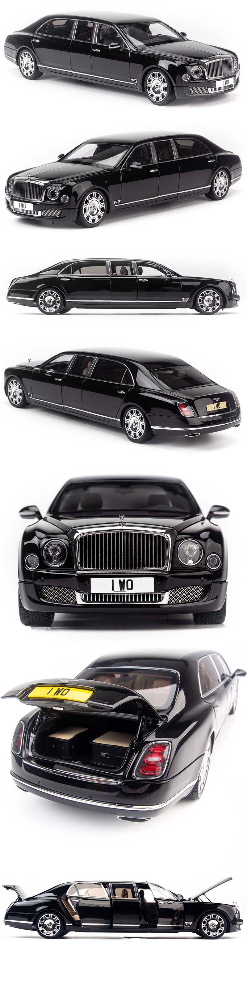 Mô hình Xe Bentley Mulsanne Grand Limousine by Mulliner 1:18